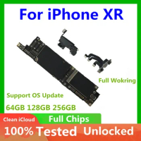 Mainboard For iPhone XR Motherboard with Face ID Full Chips Plate Original Clean iCloud Main Logic Board For iPhone XS unlocked