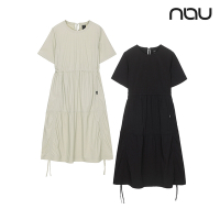 【nau】女 ACT STRING連身裙(卡其米/黑色)- 機能 環保 連身 裙子 洋裝 韓國 安孝燮代言 |NUDB1WR101