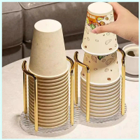 Kitchen Paper Cup Holder Multi-functional Desktop Display Rack, Water Cup Tea Cup Dispenser Rack Hom