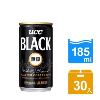 UCC BLACK 無糖黑咖啡185gx2箱 - 共60瓶