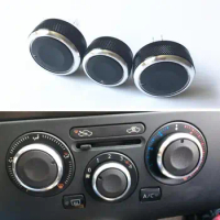3pcs Car styling Air Conditioning heat control Switch knob AC Knob car accessories for Nissan Tiida/NV200/Livina/Geniss