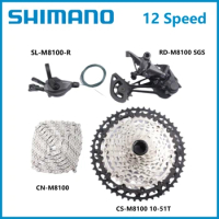 Shimano M8100 Set 12 Speed SL-M8100 Right Shifter RD-M8100/M8120 SGS CN-M8100 Chain 10-51T/10-45T Cassette For Mountain Bike MTB