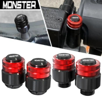 For Ducati Monster 821 937 950 1100 1200 All years Motorcycle Rearview Mirror Plug Hole Screw Cap &amp; Tire Valve Stem Caps Cover