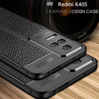 For Redmi K40S Case Cover Xiaomi Redmi K40S Capas New Shockproof Back Phone Bumper TPU Soft Leather For Fundas Redmi K40S Cover