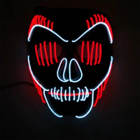 Fashion EL Wire Mask Cosplay Party Supplies Children Toy Luminous King Kong Mask