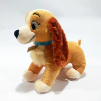 Disney Anime Lady and the Tramp Stuffed Plush Toys Cartoon Anime The Lady Plush Doll Toys Funny Gifts for Kids Gilrs