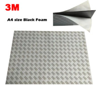 Big Sheet Like A4 (21cm*29cm) with 3M 9080/9448 Double Sticky EVA Black Foam Gasket Home Car Widely Use 1.1mm Thick 210mm*290mm