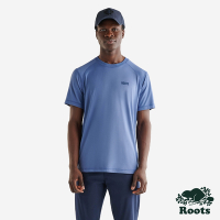 Roots 男裝- ACTIVE GRAPHIC短袖T恤-藍紫色