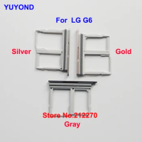 YUYOND Nano Sim &amp; Micro SD Card Tray Slot Holder For LG G6 Sim Card Tray Holder With Waterproof Gasket Replacement