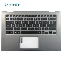 New For Dell Inspiron 13 5368 5378 5379 Palmrest Top Case with Backlit Keyboard Gray 0JCHV0