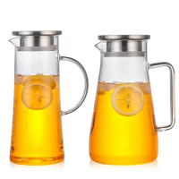 Water Bottle Kettle High Borosilicate Glass Explosion-Proof Cold Kettle With Lid And Filter Can Be Used For Electric Furnace