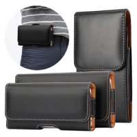 Clip Belt PU Leather Phone Case For iPhone 12 pro 11 SE XR Samsung Huawei Xiaomi Pouch Bag Flip Cover With Belt Clip 100pcs/Lot