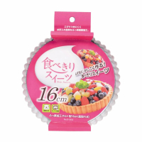 【Pearl Life 珍珠金屬】日本製蛋糕模具16cm(日本製蛋糕模具金屬塑型DIY模具烘焙甜點花邊塔型底部拆卸型)