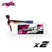 2PCS CNHL Lipo 3S 2200mAh Battery 11.1V 70C With EC3 Plug For RC FPV Quadcopter Helicopter Drone Car Boat Vortex LRC Jet Edf