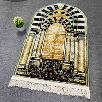 NEW Sajadah Kubah Raudah Tebal Halus dan Lembut Ukuran Dewasa 70*110 cm Perlengkapan Sholat Hijau