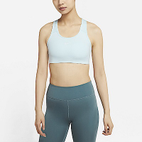 Nike 運動內衣 Icon Sports Bra 女款 中度支撐 健身 重訓 挖背 一片式襯墊 藍 白 BV3637-474