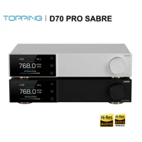 TOPPING D70 PRO SABRE Hi-Res Audio DAC Decoder ES9039SPRO chip Bluetooth 5.1 LDAC aptX 12V Trigger Colour Display Remote Control
