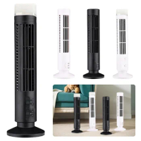 LED Tower Fan No Leaf Air Conditioner 2 Gear Speed USB Bladeless Fan Portable Stand Up Tower Fan for