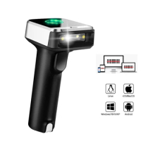 Eyoyo EY-1900C Portable Handheld CCD Barcode Reader USB Wired &amp; Wireless Bluetooth Scanner for POS iPad Phones Tablets Computers