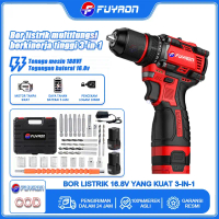 FUYAON【COD】Bor Listrik Motor Tanpa Sikat 2-In-1, Bor Listrik 16.8V Motor Tanpa Sikat Daya Tahan Supe