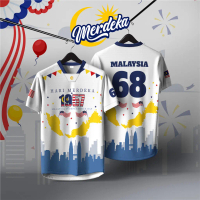 MALAYSIA MERDEKA 68th Merdeka Clothes 2025 Malaysia Jersey Outdoor Sports Quick Drying T-Shirt Merde