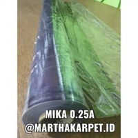 Plastik Mika lebar 1.37m 0.25A / Plastik Bening Tebal Lemas Meteran / Roll, Taplak Meja Sampul Buku 