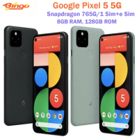 Google Pixel 5 5G Original Unlocked Cellphone 6.0" Snapdragon 765G Octa Core 8GB RAM 128GB ROM NFC eSim 12.2MP&amp;16MP NFC eSIM