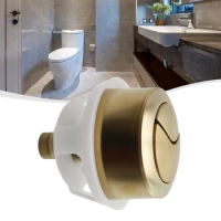 Universal Dual Flush Toilet Water Tank Button Round Valve Push Button Flush Toilet Seat Water Tank Valve Bathroom Parts