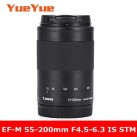 For Canon EF-M 55-200mm F4.5-6.3 IS STM Anti-Scratch Camera Lens Sticker Coat Wrap Protective Film Body Protector Skin Cover