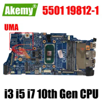 19812-1 FOR dell Vostro 5501 Laptop Notebook Motherboard CN-056H7F 08WK8R Mainboard with I3-1005G1 I5-1035G1 i7-1065G7 CPU