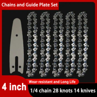 Chainsaw Chain 4 Inches Chain Rechargeable Saw Mini Electric Chainsaw Cordless Saw Carpentry Gardening Tools Electric Wood Saw