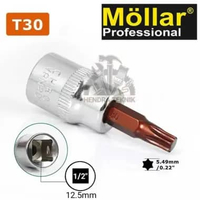 KUNCI SOK T30 STAR BIT SOCKET BAJA S2 - CHROME VANADIUM KUNCI SOCK BINTANG T30 STAR BIT SOCKET