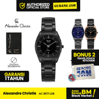 Jam Tangan Cewek Alexandre Christie AC 8671 LDB Analog Stainless Steel Strap