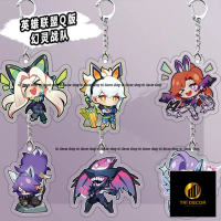 Aatrox Jinx Anime Anahtarlık Riven Irelia Bayan Servet Erkekler Anahtarlık Kadınlar için Kawaii Şeki