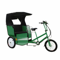 2022 Outdoor Electric Passenger Tricycle 3 Wheel Sightseeing Rickshaw Mobile Cargo Bike for Sale custom
