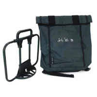 Folding Bike Waterproof Bags Use For Brompton Birdy Bicycle Front Carrier Bags &amp; Panniers With Aluminum Mount