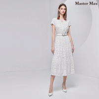 【Master Max】點點印花休閒短袖長洋裝(8411001)