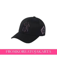 eM LB Stamp Ball Cap - NY Black Pink