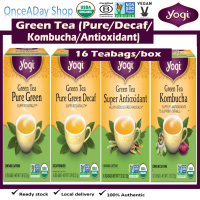 Yogi Tea, Organic Green Tea Kombucha Tea/ Green Tea Super Antioxidant/ Green Tea Pure Green/ Green T