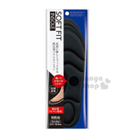 小禮堂 日本不動化學 男用低反發海綿鞋墊《黑》適用腳長25-28cm 4984324-015949