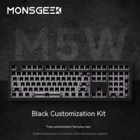 Monsgeek M5W Mechanical Keyboard Kit Tri-Mode Wireless Bluetooth Rgb Hot-Swap Customization Aluminum Alloy Pc Gaming Keyboard Gi