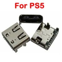 5pcs USB Type C Connector Socket USB-C Jack Replacement Charger Port Socket Jack Connector for Sony PS5 Controller