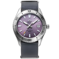 ORIENT 東方錶 深海征服者 紫色面200米防水機械腕錶-RA-AC0Q07V