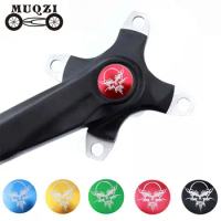 MUQZI Bicycle Teeth Plate Crank Cover Road Mountain Bike MTB Foldable Bicycle One Hollow Disc Cover Alloy Waterproof Dust-Proof