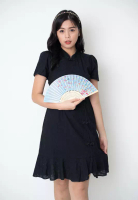 Jojo Fashion House 3D EYELET EMBROIDERY CLASSIC ORIENTAL CHEONGSAM