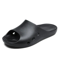 Summer Unisex Non-slip Slippers Slip On Breathable Antiskid Batchroom Slippers Lightweight Hotel Anti-slip Slippers Wen Women