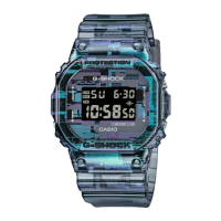 【CASIO 卡西歐】G-SHOCK 電子錶 男錶 橡膠錶帶 半透明 雜訊意象設計 防水 200米 DW-5600(DW-5600NN-1)