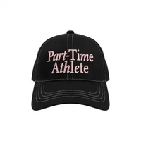 3Second Men's Baseball Cap Sporty Cotton PTA VLV HP-C020626 Black