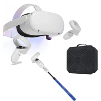 【Meta Quest】Oculus Quest 2 VR 128G頭戴式裝置+專用收納包(贈VR光劍手柄)