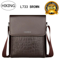 กระเป๋าสะพายไหล่ กระเป๋าเมสเซนเจอร์หนัง สำหรับผู้ชาย Messenger Bag PU Leather L733